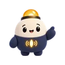 Lumi pointing, pleased